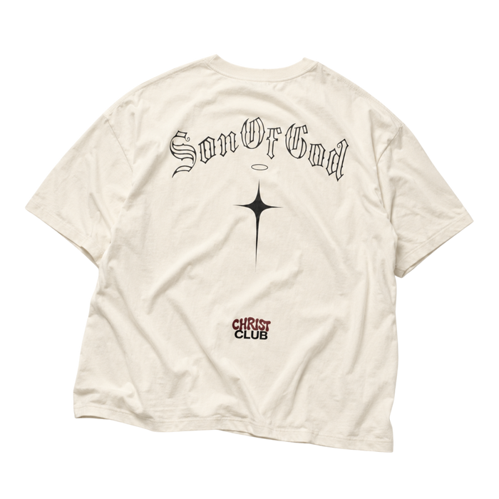 Son of God Graphic Tee — Christian Faith Back Print Oversized Boxy T‑Shirt