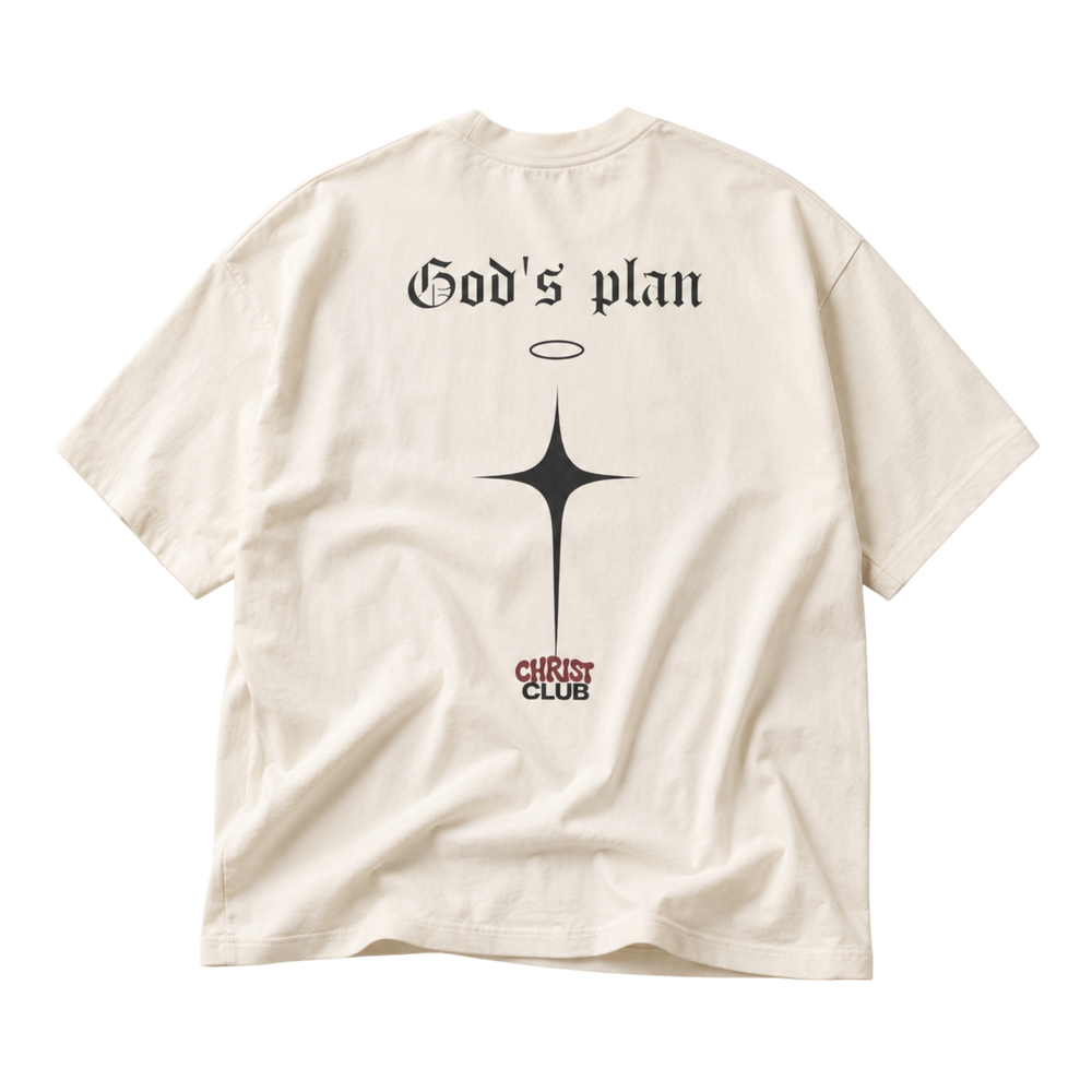 Son of God Graphic Tee — Christian Faith Back Print Oversized Boxy T‑Shirt